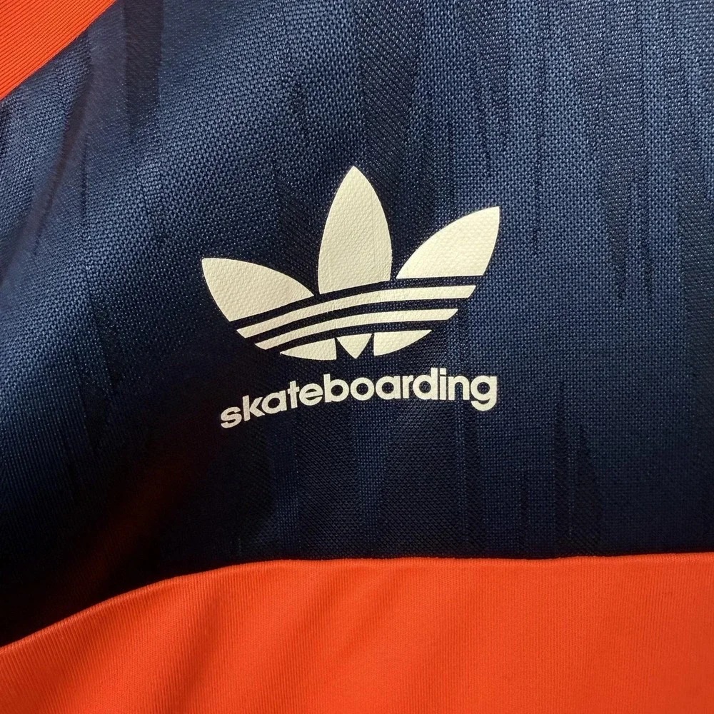 Adidas Shirt Mens Medium Blue Orange The Hundreds Skateboarding Climalite